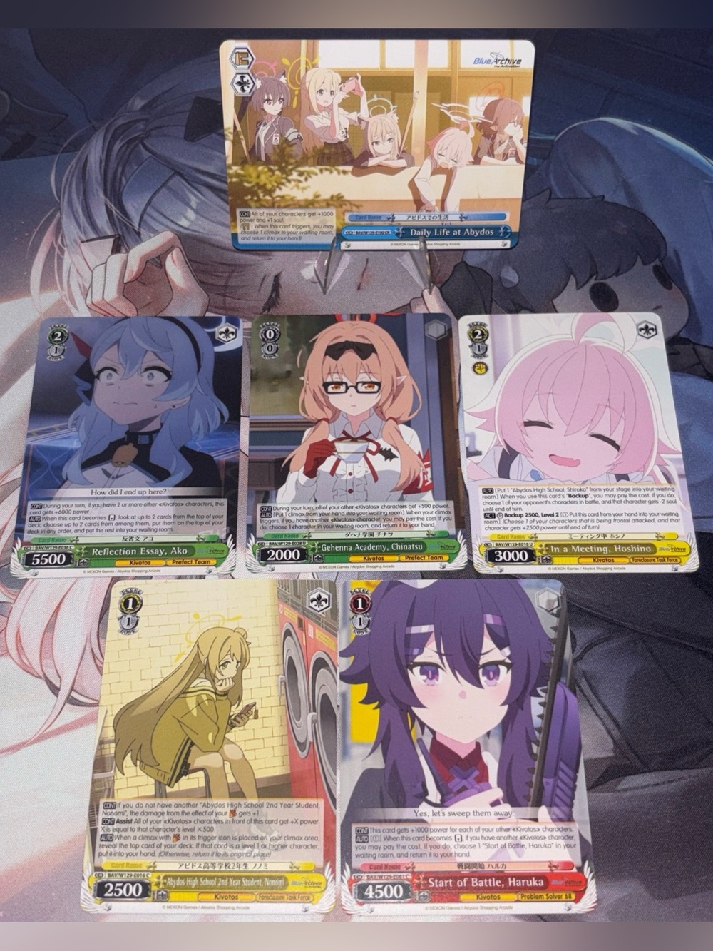 Blue Archive Weiss Schwarz card lot